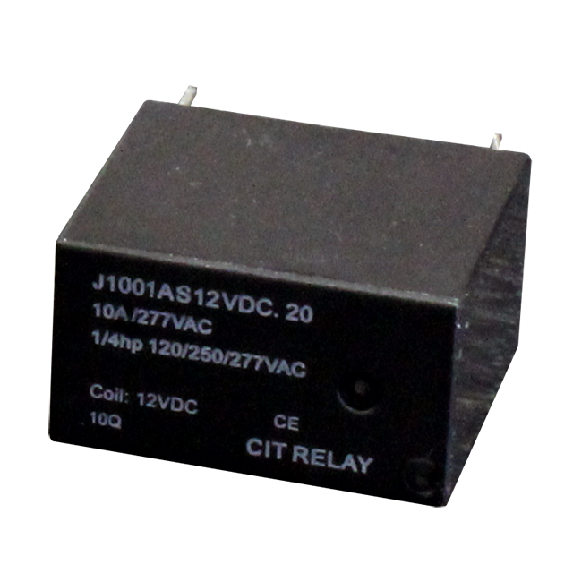 J1001AS12VDC.20 CIT Relay and Switch  Relais de puissance de plus de 2 ampères